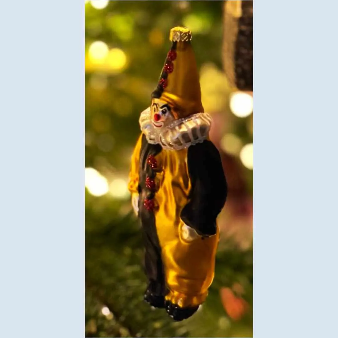 Glasanhänger Bajass schwarz/gelb