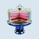 Glasanhänger Torte Pink